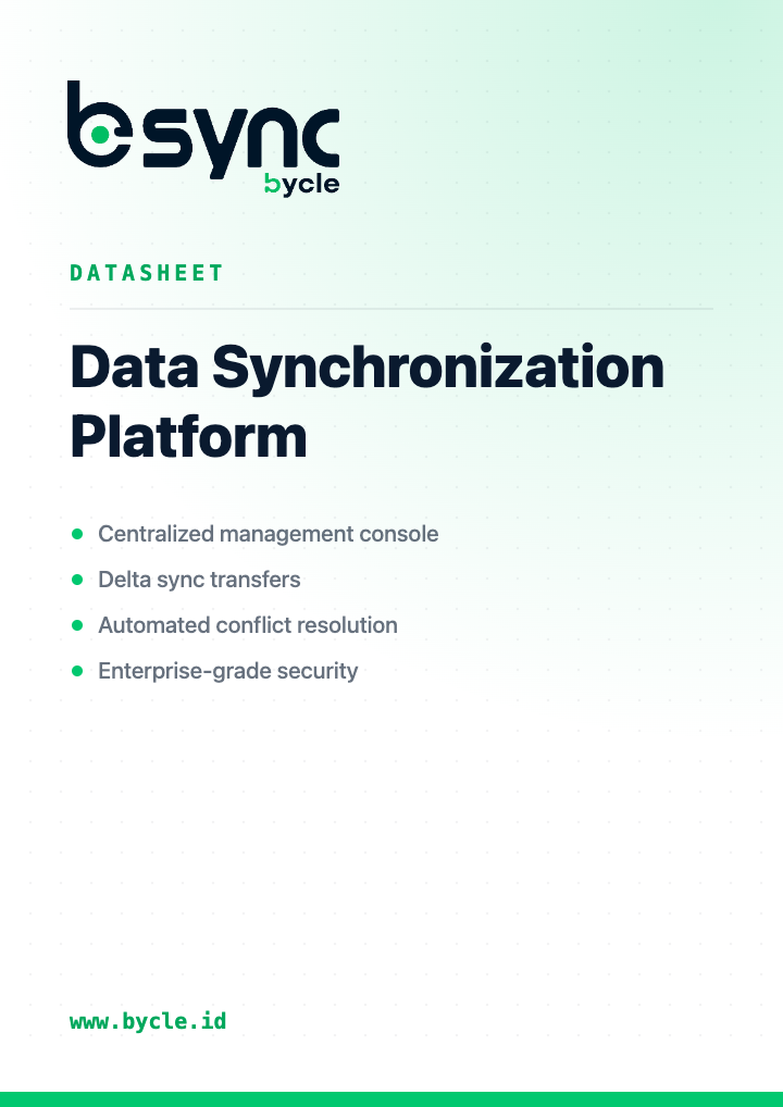 Data Synchronization Platform datasheet cover